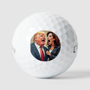 Donald Trump Kamala harris  Golf Balls