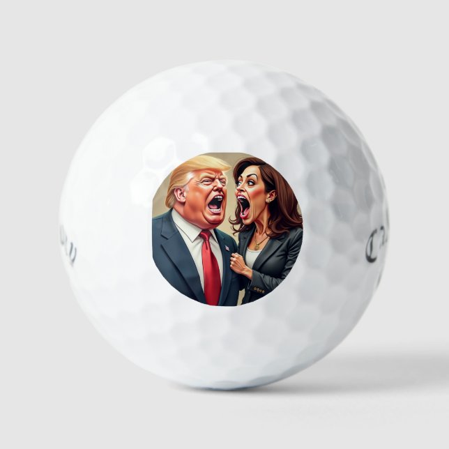 Donald Trump Kamala harris  Golf Balls (Front)