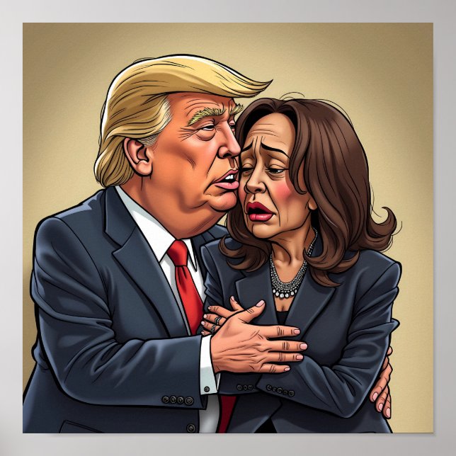 Donald Trump Kamala harris  Poster (Front)