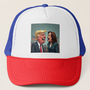 Donald Trump Kamala harris  Trucker Hat
