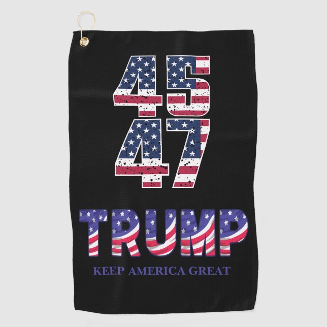 Donald Trump Keep America Great  Gift Watch Golf Towel (Front)