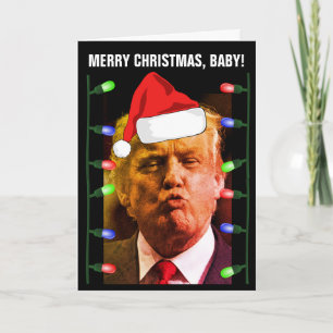 DONALD TRUMP KISS CHRISTMAS CARDS