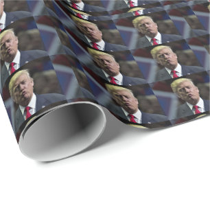 DONALD TRUMP KISS CHRISTMAS  WRAPPING PAPER