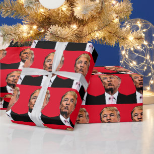 DONALD TRUMP KISS WRAPPING PAPER