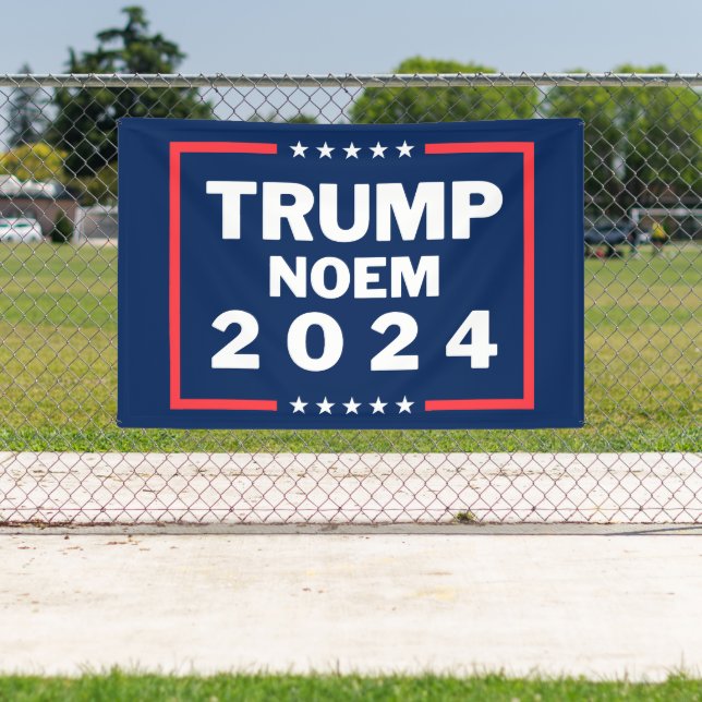 Donald Trump Kristi Noem 2024 Banner (Insitu)