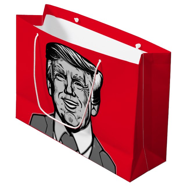 DONALD TRUMP  LARGE GIFT BAG (Front Angled)