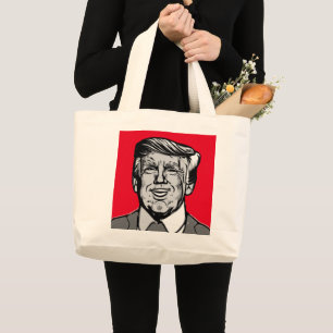 DONALD TRUMP LARGE TOTE BAG