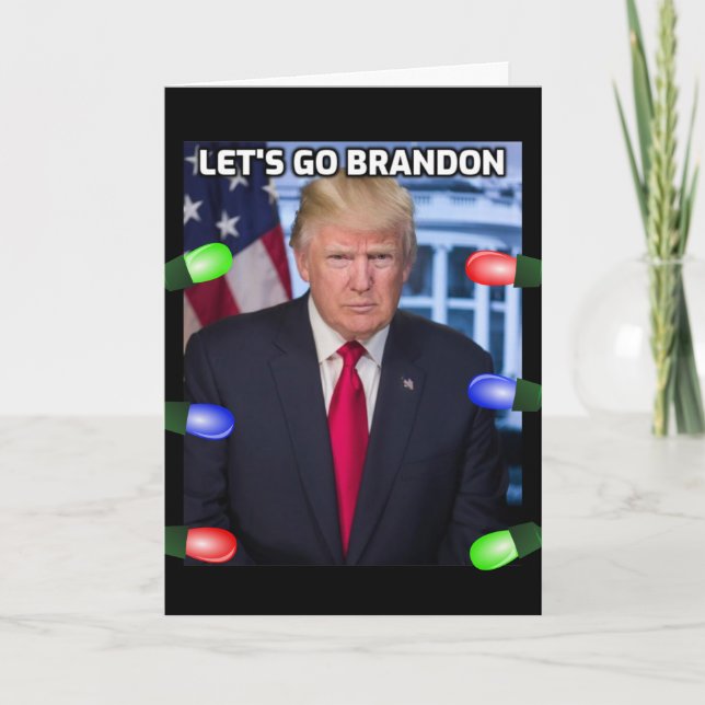 DONALD TRUMP "LET'S GO BRANDON" CHRISTMAS CARDS (Front)