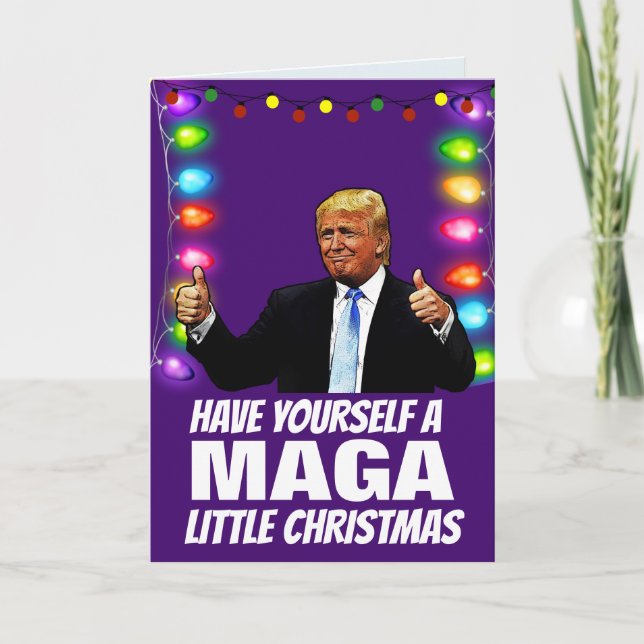  DONALD TRUMP MAGA LITTLE Christmas cards (Front)