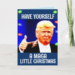 DONALD TRUMP MAGA LITTLE Christmas cards