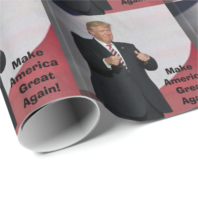 Donald Trump - Make America Great Again! Wrapping Paper (Roll Corner)
