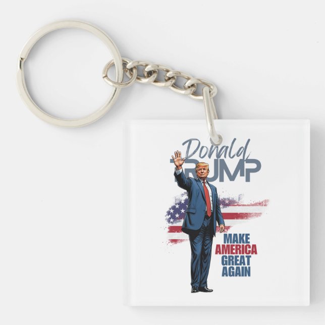 Donald Trump Make America Great Keychain  (Front)