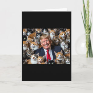 Donald Trump Make Cats Safe Again 2024 Dete Funny Card