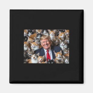 Donald Trump Make Cats Safe Again 2024 Dete Funny  Magnet
