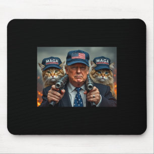 Donald Trump Make Cats Safe Again Red Hat 2024 Deb Mouse Pad