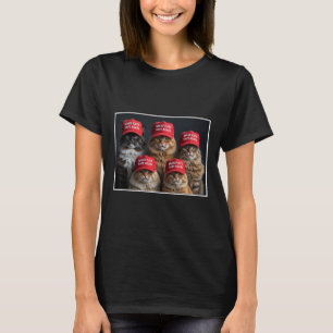 Donald Trump Make Cats Safe Again Red Hat 2024 Deb T-Shirt