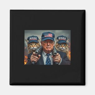 Donald Trump Make Cats Safe Again Red Hat 2024 Det Magnet
