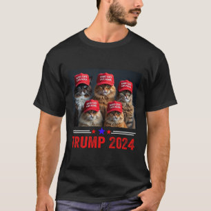 Donald Trump Make Cats Safe Again Red Hat 2024 Det T-Shirt