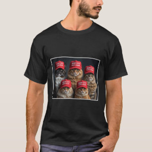 Donald Trump Make Cats Safe Again Red Hat 2024 Det T-Shirt
