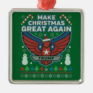 Donald Trump Make Christmas Great Again Metal Ornament