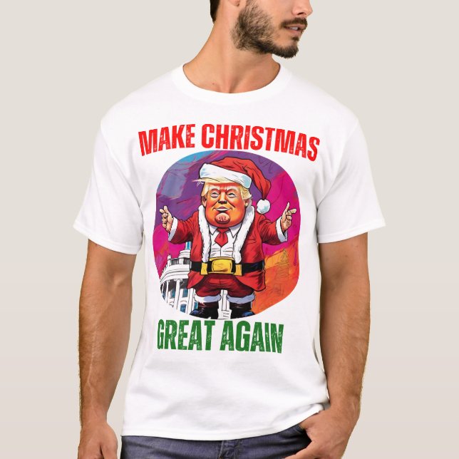 DONALD TRUMP - MAKE CHRISTMAS GREAT AGAIN T-Shirt (Front)