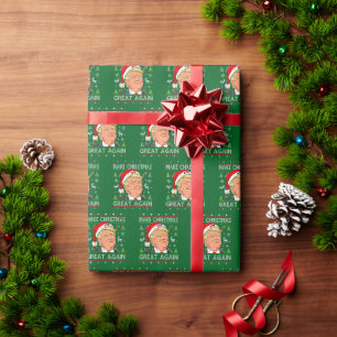 Donald Trump Make Christmas Great Again Wrapping Paper