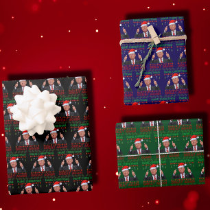 Donald Trump Make Christmas Great Again Wrapping Paper Sheet
