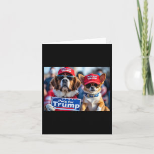 Donald Trump Make Dogs Safe Again Red Hat 2024 Deb Card