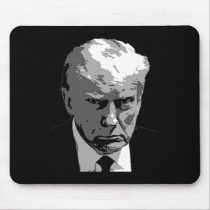 Donald Trump Mean Mug Shot Mouse Pad