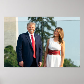 Donald Trump & Melania July 4, 2020 Poster