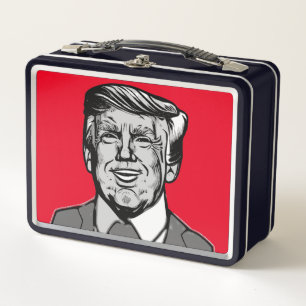 DONALD TRUMP METAL LUNCH BOX