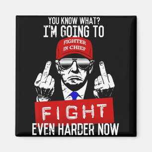 Donald Trump Middle Finger Flipping Off Pro Republ Magnet