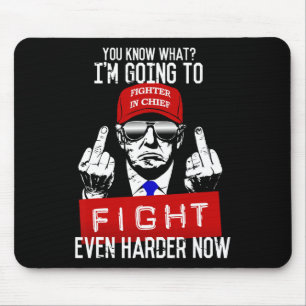 Donald Trump Middle Finger Flipping Off Pro Republ Mouse Pad