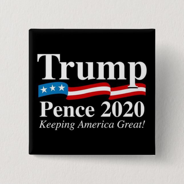 Donald Trump Mike Pence 2020 Presidential Button (Front)