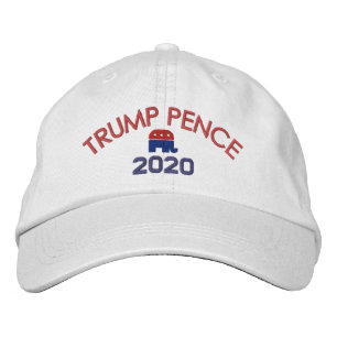 Donald Trump Mike Pence - with Republican Elephant Embroidered Hat
