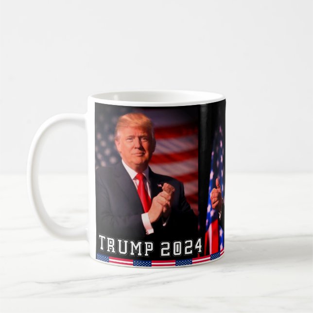 Donald Trump mug 2024 trump coffee cup (Left)