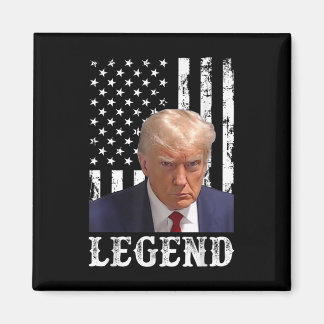 Donald Trump Mug Shot President Legend American Fl Magnet