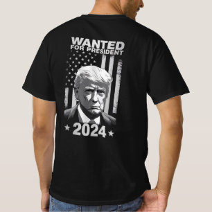 Donald Trump Mug Shot Wanted For U.S. President T-Shirt