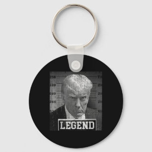 Donald Trump Mugshot 2024 Not Guilty Supporter  Key Ring