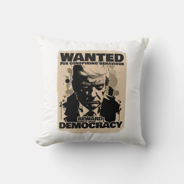 Donald Trump Mugshot Wanted Poster - Georgia Count Cushion (Front)