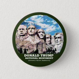 Donald Trump National Monument 6 Cm Round Badge