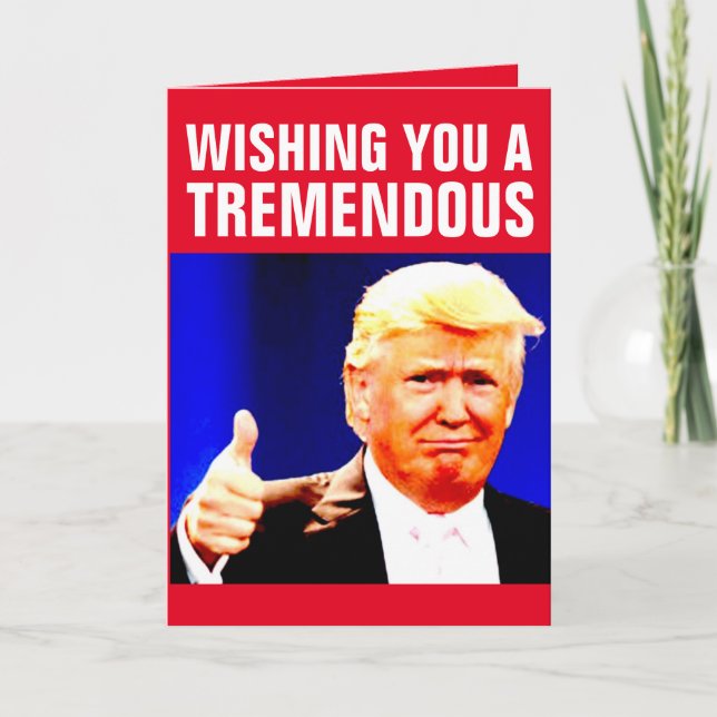 DONALD TRUMP NEW YEARS GREETING CARDS (Front)