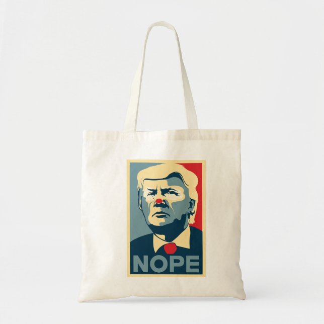 Donald Trump "NOPE" tote Bag (Front)