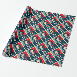 donald trump nope wrapping paper