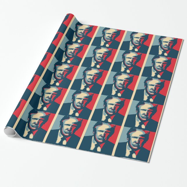 donald trump nope wrapping paper (Unrolled)