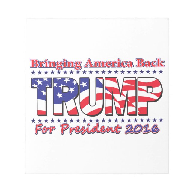 Donald Trump Notepad (Front)