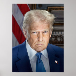 Donald Trump Official Portrait Photo 2025 Poster