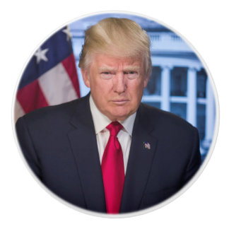 Donald Trump Official Presidential Portrait Ceramic Knob