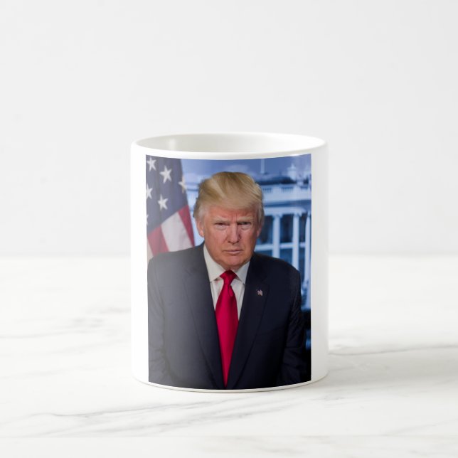 Donald Trump Official Presidential Portrait Coffee Mug (Center)