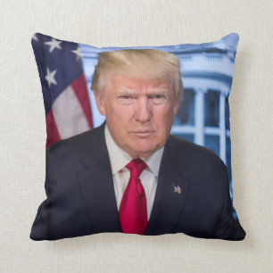 Donald Trump Official Presidential Portrait Cushion